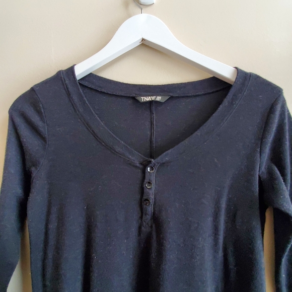 TNA 3/4 sleeve Tunic mini dress like top XXS - Picture 4 of 4